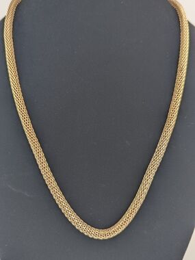 Gold Mesh Chain Necklace - Women Jewelry